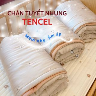  Chăn Bông Tencel Tuyết Nhung Hàn Quốc Chăn Bông Mùa Đông Cho Bé Cao Cấp Chăn Đông Cho Bé Đi Học Mền Bông Lông Tuyết 