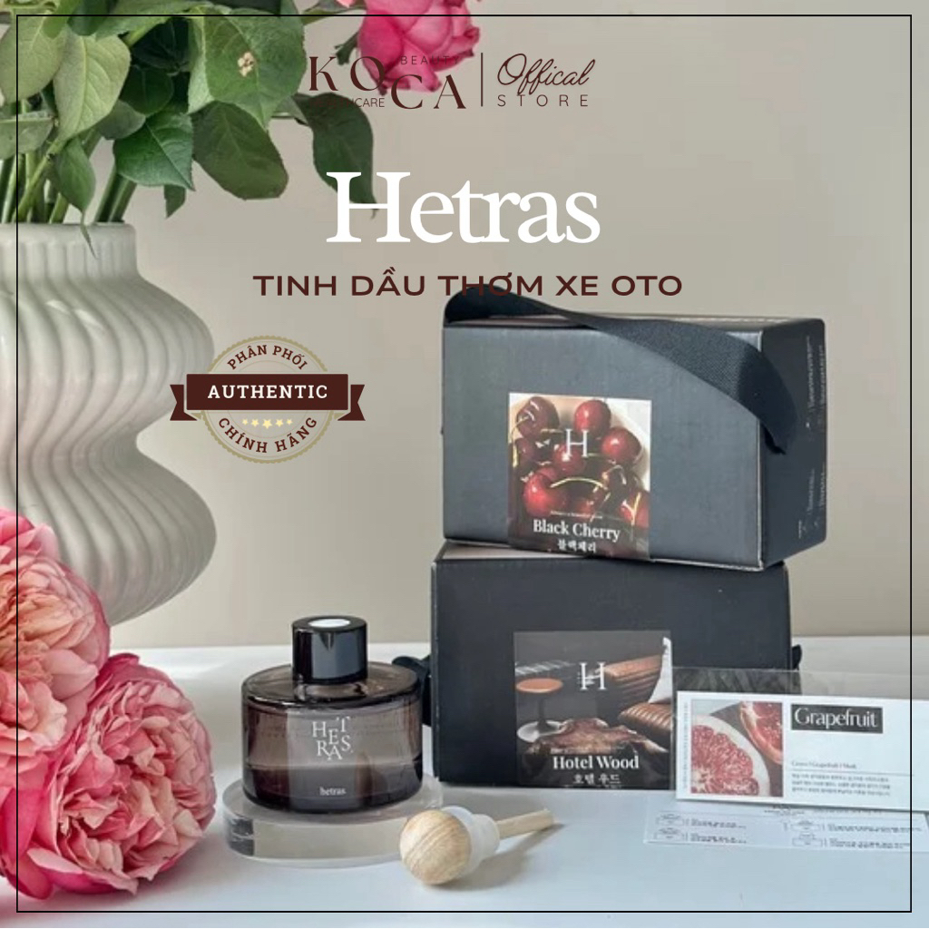 Tinh Dầu Nước Hoa Ô Tô Hetras – Khử Mùi, Thơm Lâu, Sang Trọng, Bám Hương Lâu Không Gây Say Xe