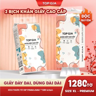   SIZE TO BẢN CAO CẤP  Khăn giấy rút Top Gia thùng 2 bịch treo tường tiện lợi siêu dai mềm mịn 
