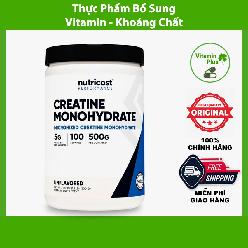 Thực Phẩm Bổ Sung Nutricost Creatine Monohydrate 500 gram