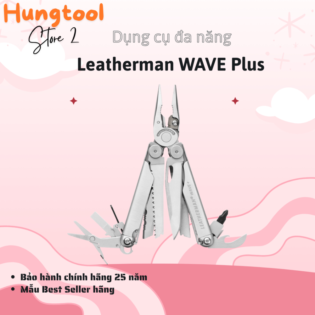 Hungtool - Kìm Đa Năng Leatherman Wave Plus - bảo hành 25 năm