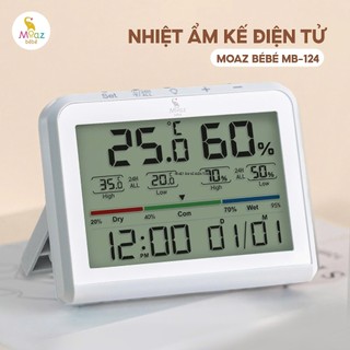 Nhiệt kế đo độ ẩm và nhiệt độ Moaz Bebe- mb027, MB 124, Suzy baby