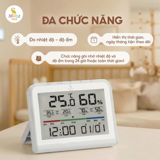 Nhiệt kế đo độ ẩm và nhiệt độ Moaz Bebe- mb027, MB 124, Suzy baby