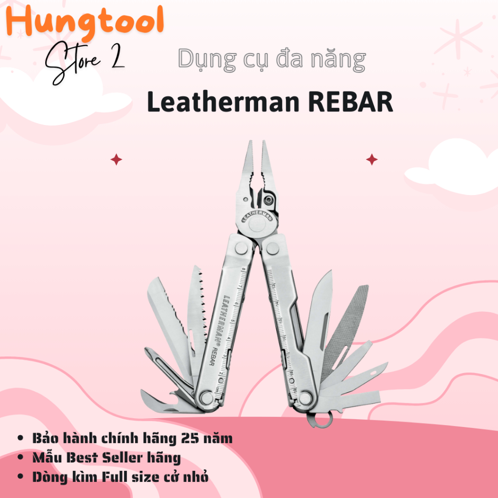 Hungtool - Kìm đa năng Leatherman ReBar - bảo hành 25 năm