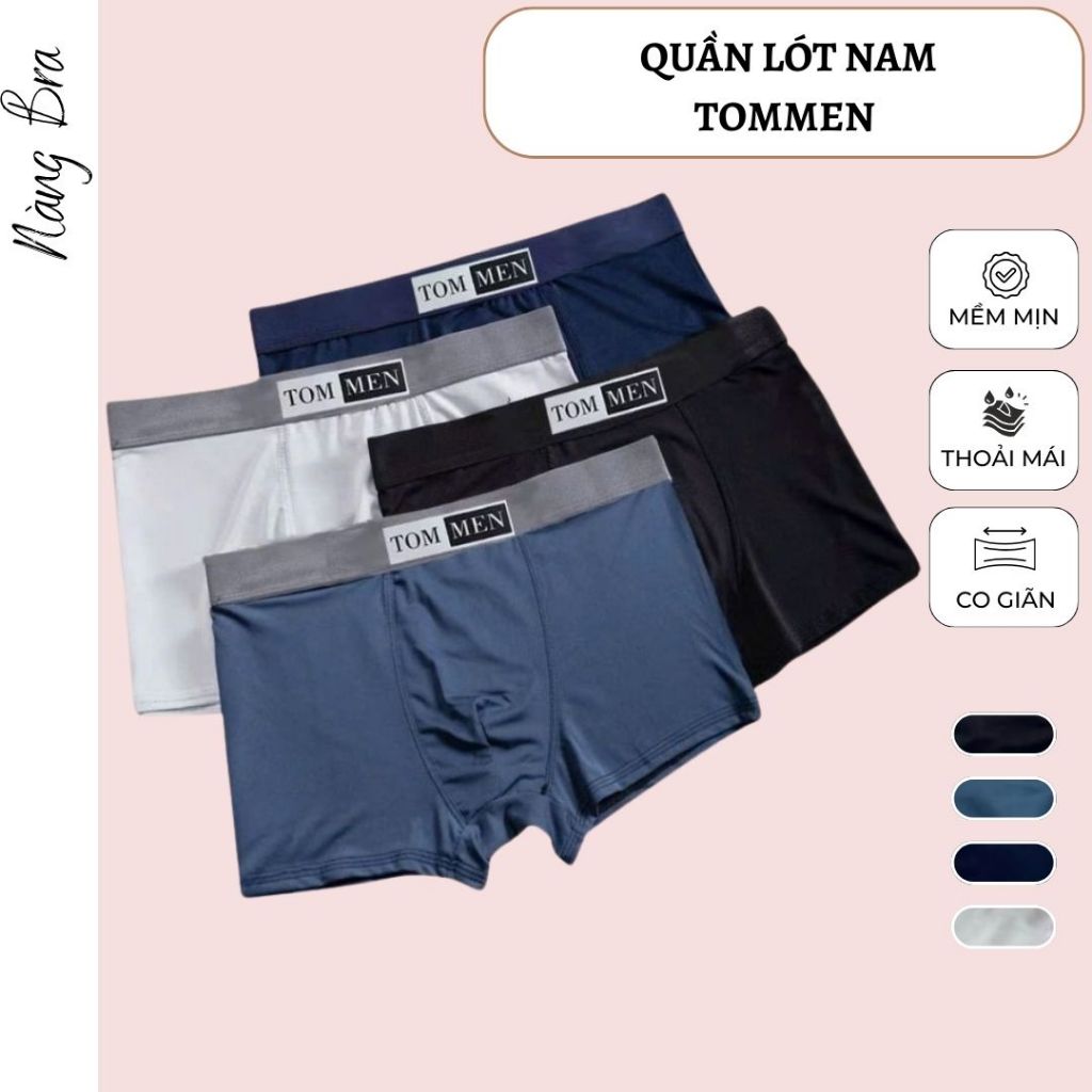 Quần lót nam Tommen Nàng Bra vải cotton lạnh co giãn tốt thoáng khí thoải mái vận động