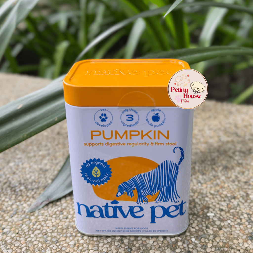 Bột Chất Xơ Cho Chó Mèo Vị bí đỏ ( Pumpkin for Dogs), Cải Thiện Đường Ruột, Tiêu Chảy, Táo Bón, Dạ D