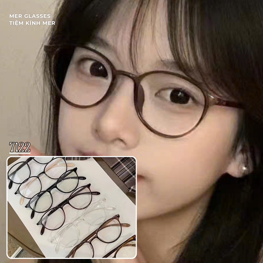 Kính tròn bầu dành cho mặt nhỏ nhiều màu #7122