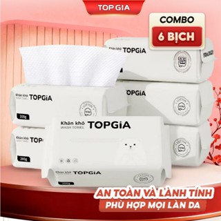  Khăn khô đa năng Top Gia cao cấp dùng 1 lần siêu dai siêu mềm mịn 