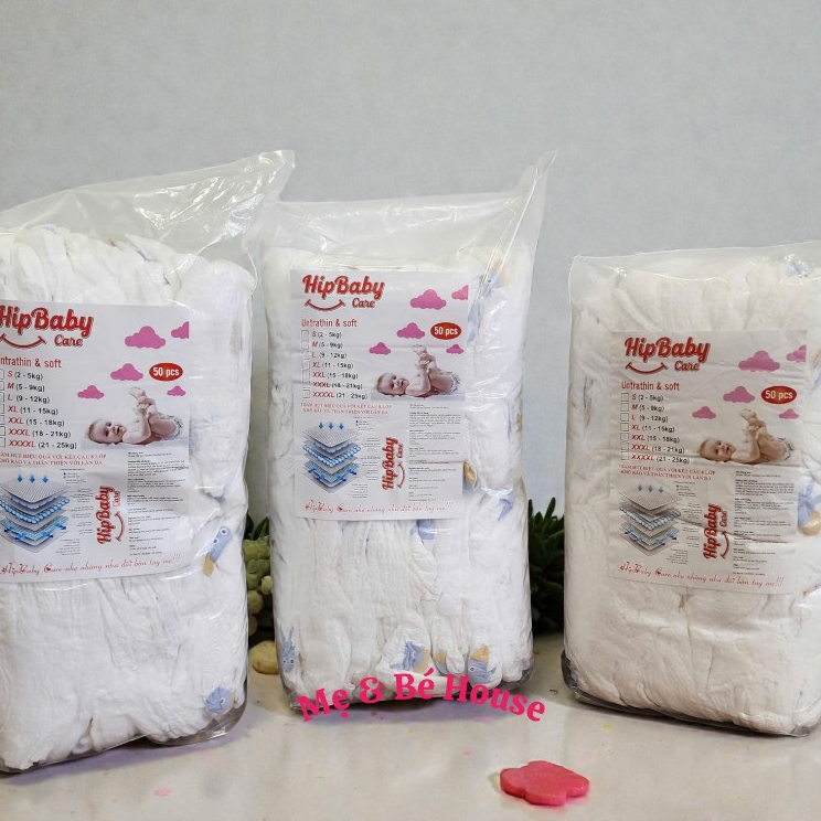 [150 miếng] - Bỉm quần Trẻ Em HipBaby Care - Siêu thấm hút, khô thoáng