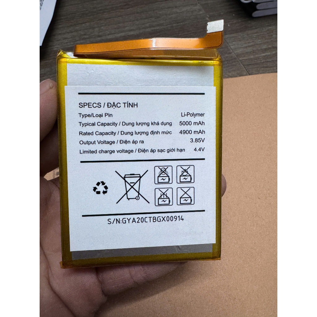 Pin thay thế điện thoại Bphone A40/A50/A60 chuẩn dung lượng