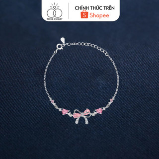  Lắc tay bạc Tyche Pinky sáng lấp lánh,vòng tay bạc thanh lịch phù hợp đi chơi,đi học,đi làm TYCHE JEWELRY 