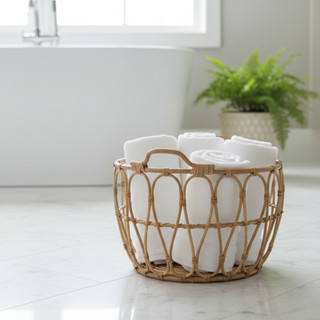 VIETBAS Giỏ Mây Tre Đan Đa Năng Decor Nhà Cửa - Sọt Mây Đựng Đồ Chơi, Quần Áo, Chăn Màn Có Tay Cầm Thủ Công Cao Cấp