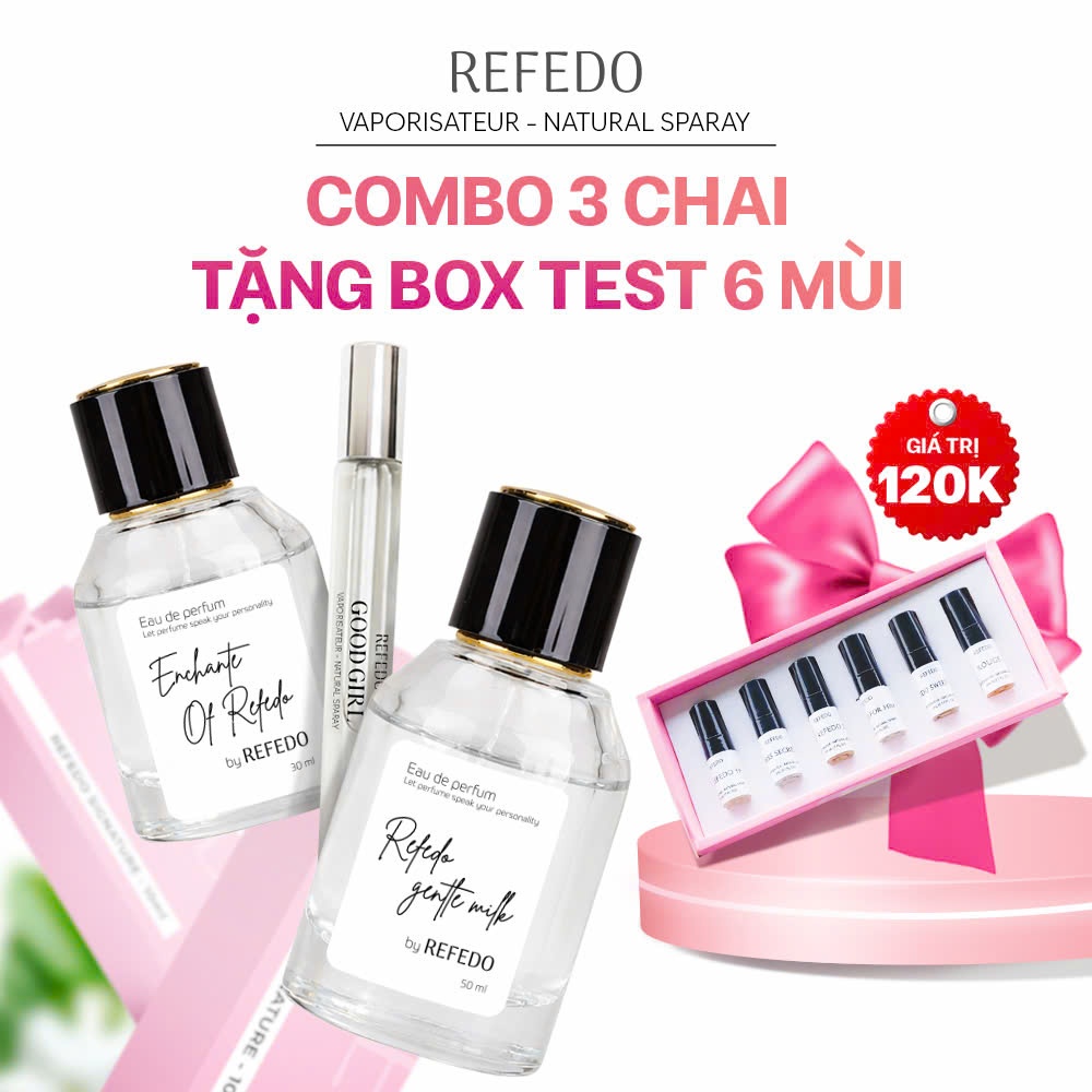 Nước hoa nữ thơm lâu chính hãng Refedo tinh dầu nước hoa nam nữ mùi ngọt ngào nhẹ nhàng quyến rũ lưu hương thơm lâu 24h