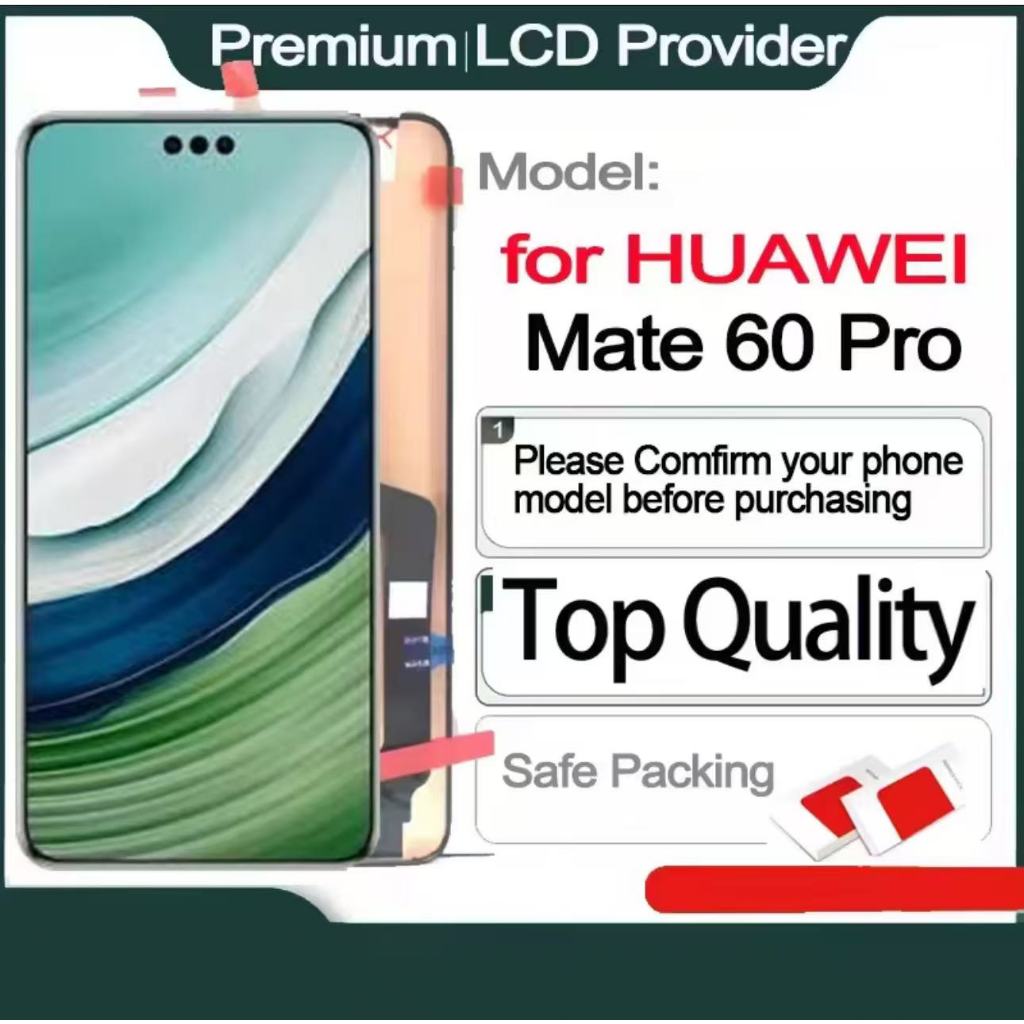 Chức năng gốc Màn hình thay thế LCD OLED cho HUAWEI Mate 60/ Pro, 6.82 ", ALN-AL00, ALN-AL80