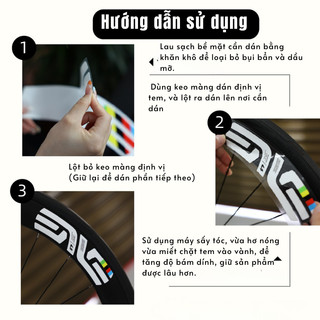 Decal Vành Intro7 Cao Cấp( 1 Set gồm 6 tem) Hẻm Bike Decal Tem dán xe chống bụi chống nước