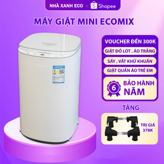  Máy giặt mini ECOMIX tự động 100% Hẹn Giờ - sấy khô  vắt khử khuẩn - Bảo hành 6 năm 