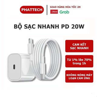  Bộ Sạc Nhanh PD 20W PHATTECH Cam Kết Sạc Nhanh Không Nóng Máy Ổn Định Bảo Hành 12 Tháng 