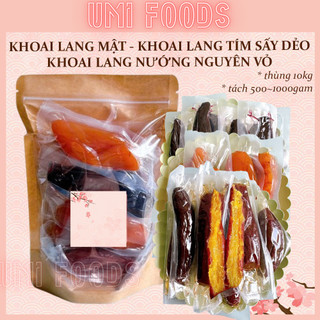   TÚI 1KG SIÊU RẺ  Khoai lang mật  khoai lang tím sấy dẻo   khoai lang nướng ngọt tự nhiên -ăn vặt healthy ngon bổ rẻ 