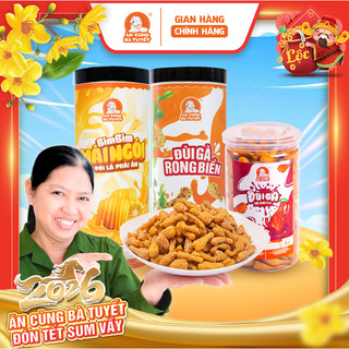  Combo VỐ CỰC KIẾM: Đùi Gà Rong Biển + Bim Mái Tôn + Bim Mái Ngói  - Đồ Ăn Vặt Snack - Ăn cùng Bà Tuyết M40 