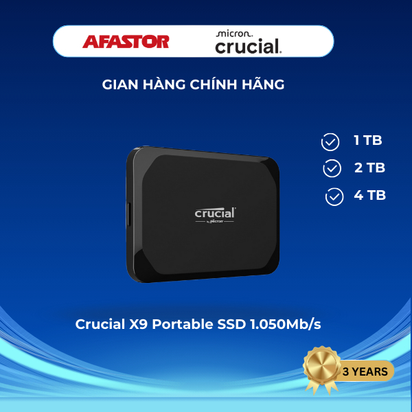 SSD Di Động Crucial X9 1TB | CT1000X9SSD9