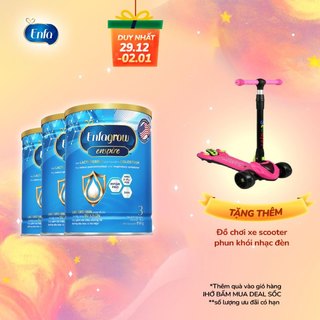  Bộ 3 lon sữa bột Enfagrow Enspire 3 hỗ trợ đề kháng với Lactoferrin dành cho trẻ từ 2-6 tuổi - 850g lon 