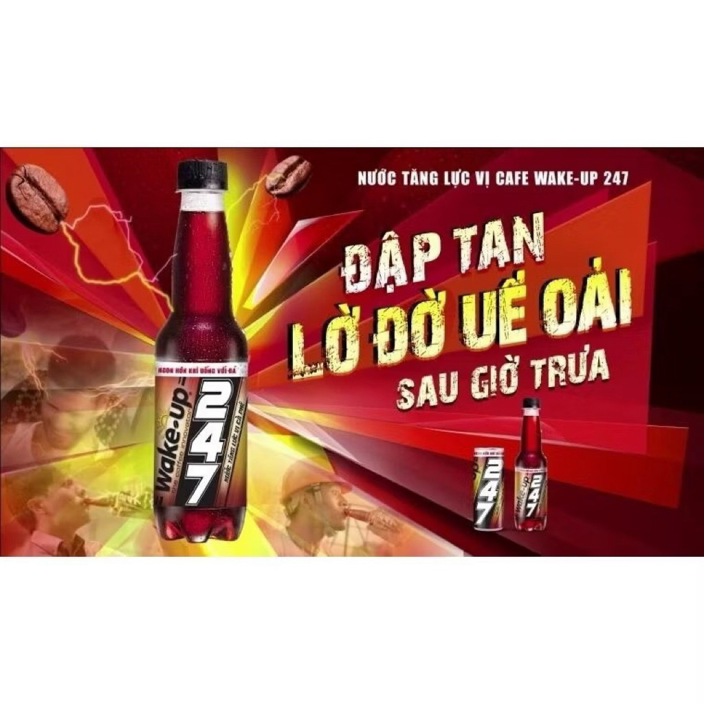 Thùng 24 chai nước uống Wake Up 247 330ml