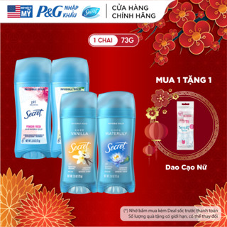  Sáp Khử Mùi SECRET 73g Giảm tiết mồ hôi và dưỡng da săn mịn nhiều mùi hương - Mỹ 