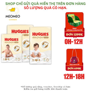  Tã   Bỉm quần Huggies Skin Perfect 2 vùng thấm sz M   L   XL   XXL cho bé 