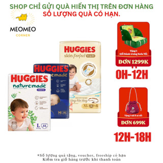  Tã   bỉm quần   dán Huggies Platinum Nature Made ngày  OVN đêm NB60   S82   M64 M58   L44 L54   XL44 XL38 