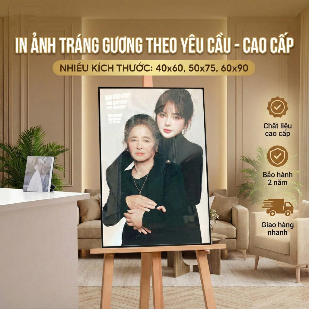 Ảnh treo tường 30x40 40x60 50x75 60x90 cm in theo yêu cầu, in ảnh từ điện thoại