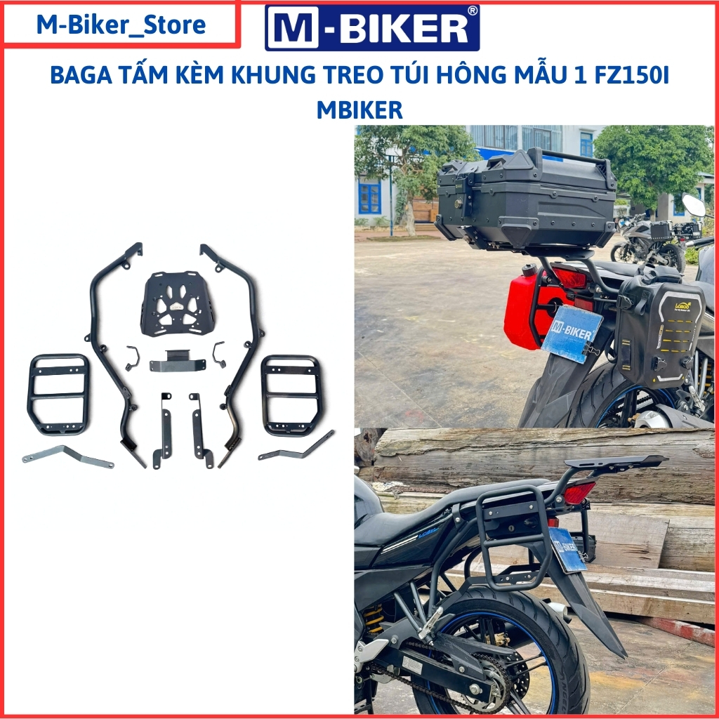 Baga FZ150, Baga sau FZ150, Baga hông FZ150, Baga gắn thùng túi hông cho Yamaha FZ150i, MBiker