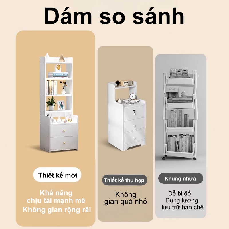 ALVIN Tủ đựng đồ kệ đầu giường đa năngcó ngăn kéo tiết kiệm không gian chắc chắn và bền bỉ | BigBuy360 - bigbuy360.vn