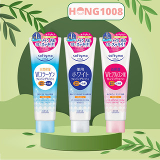 Sữa Rửa Mặt Kose Softymo Cleansing Foam 190g 220g của Nhật loại Hyaluronic acid collagen white