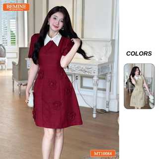  Đầm thiết kế BEMINE cổ đức tùng váy đính hoa cao cấp dáng chữ A phù hợp đi tiệc-T107 