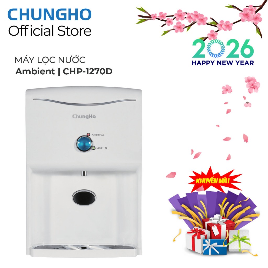 Máy Lọc Nước Để Bàn ChungHo CHP-1270D, Máy Lọc Nước Uống Trực Tiếp, Bảo Hành 24 Tháng