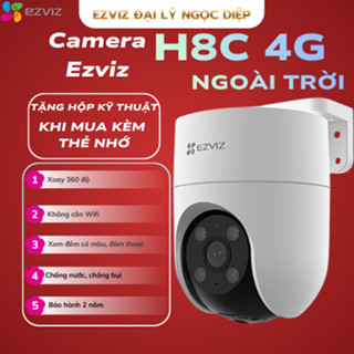  Camera EZVIZ H8C 2K 4G Quay Quét 360 độ - DÙNG SIM TRỰC TIẾP KHÔNG CẦN WIFI Hàng chính hãng Bảo hành 2 năm 