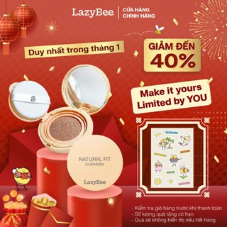   Bản Cải Tiến  Phấn Nước Cushion LazyBee Chống Nắng SPF 50+ PA+++ Cho Lớp Nền Mỏng Nhẹ Dưỡng Da 12g 