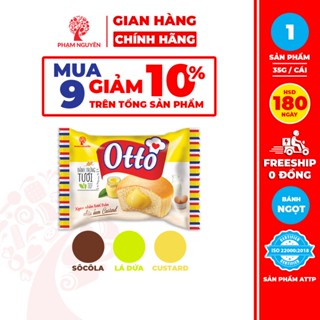 [MUA 9 GIẢM 10%] Bánh Trứng Otto Phạm Nguyên Nhân Kem 35g | Bánh ăn sáng tiện lợi | Đồ ăn vặt