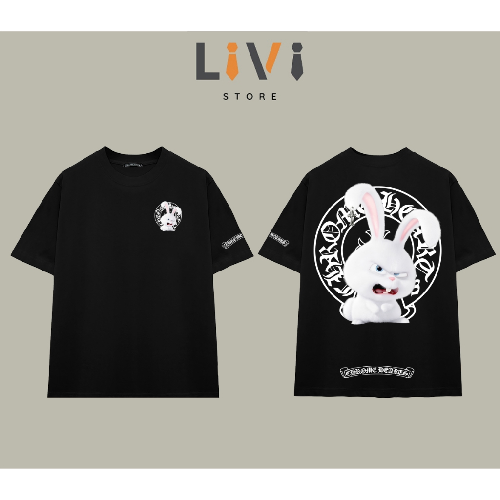 Áo Thun Chrome Hearts Bunny Livi Form Rộng Cotton Unisex – LiVi Store