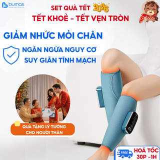 [Quà 8/3] Máy Massage Chân BUMAS M5 – Massage Chân Bằng Túi Khí, Không Dây Tiện Lợi, Chườm Ấm
