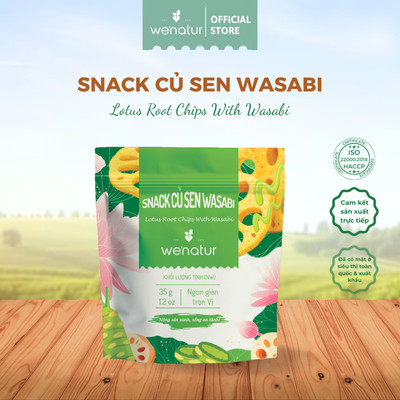 Snack Củ Sen Wasabi we'natur 35g