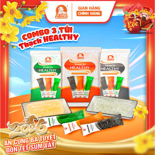  Combo 3 túi THẠCH RAU CỦ -  ĂN CÙNG BÀ TUYẾT- Đồ ăn vặt VIỆT NAM M52 