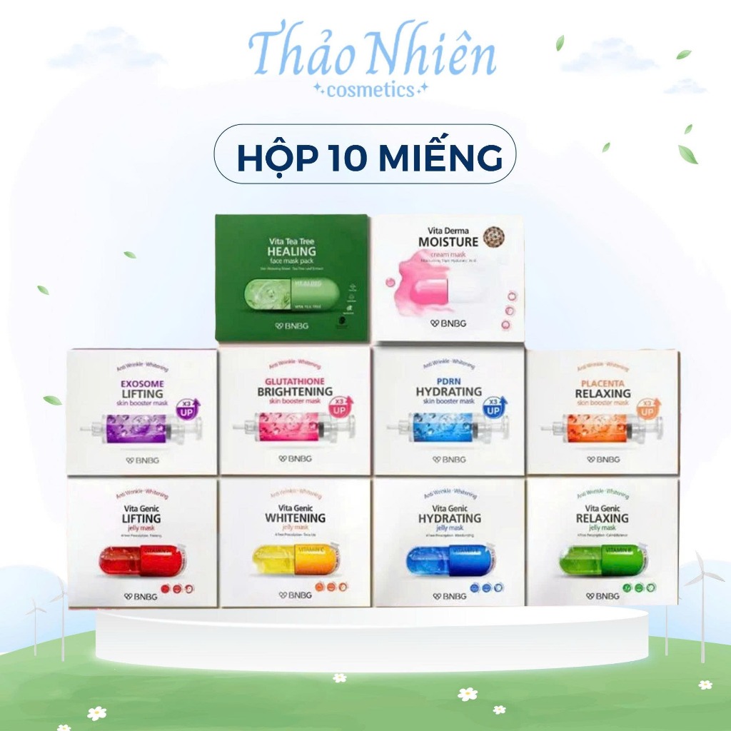 (HỘP 10 MIẾNG) Mặt Nạ BNBG Mask