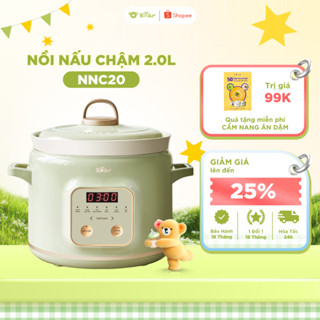  Nồi Nấu Chậm Bear SB - NNC20 Dung Tích 2L Nấu Cháo Ăn Dặm Cho Bé Nồi Nấu Chè 