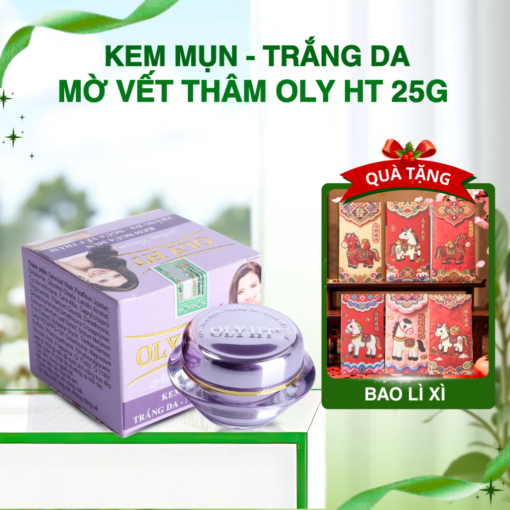 KEM MỤN - DƯỠNG TRẮNG DA - MỜ VẾT THÂM OLY HT 25G OLY-023