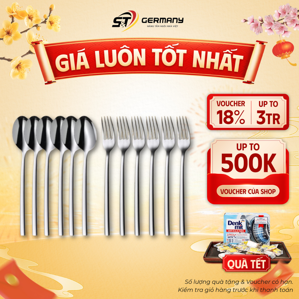 Bộ thìa dĩa WMF miami cutlery 12 món cao cấp GermanySnT 110070