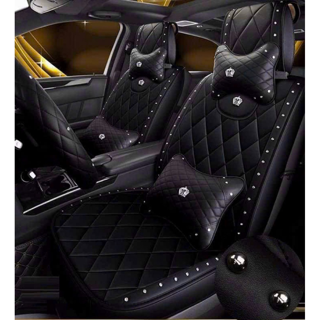 Áo ghế ô tô da trần chỉ trám