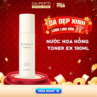  Nước Hoa Hồng Dr.Pepti Centella Toner Ex Cấp Ẩm Dưỡng Da Căng Bóng 180ml 