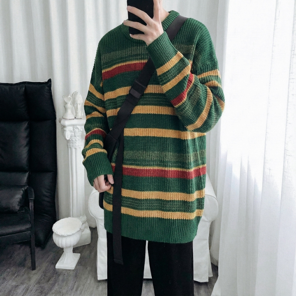 [🔥Flash Sale🔥] Áo Len Fom Rộng Unisex Nam Nữ, Thời Trang Thu Đông, Phong Cách Hàn Quốc - AL102