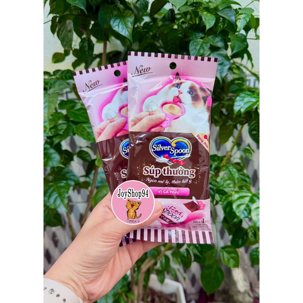 Súp Thưởng Silver Spoon Dạng Thìa Cho Mèo